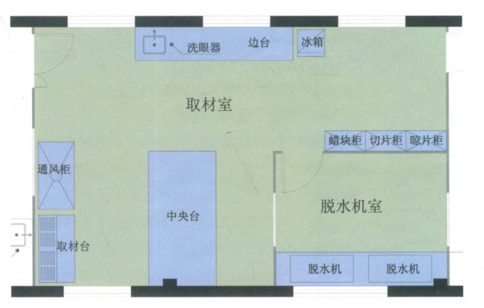 實驗取材室、標(biāo)本接收室布局要求